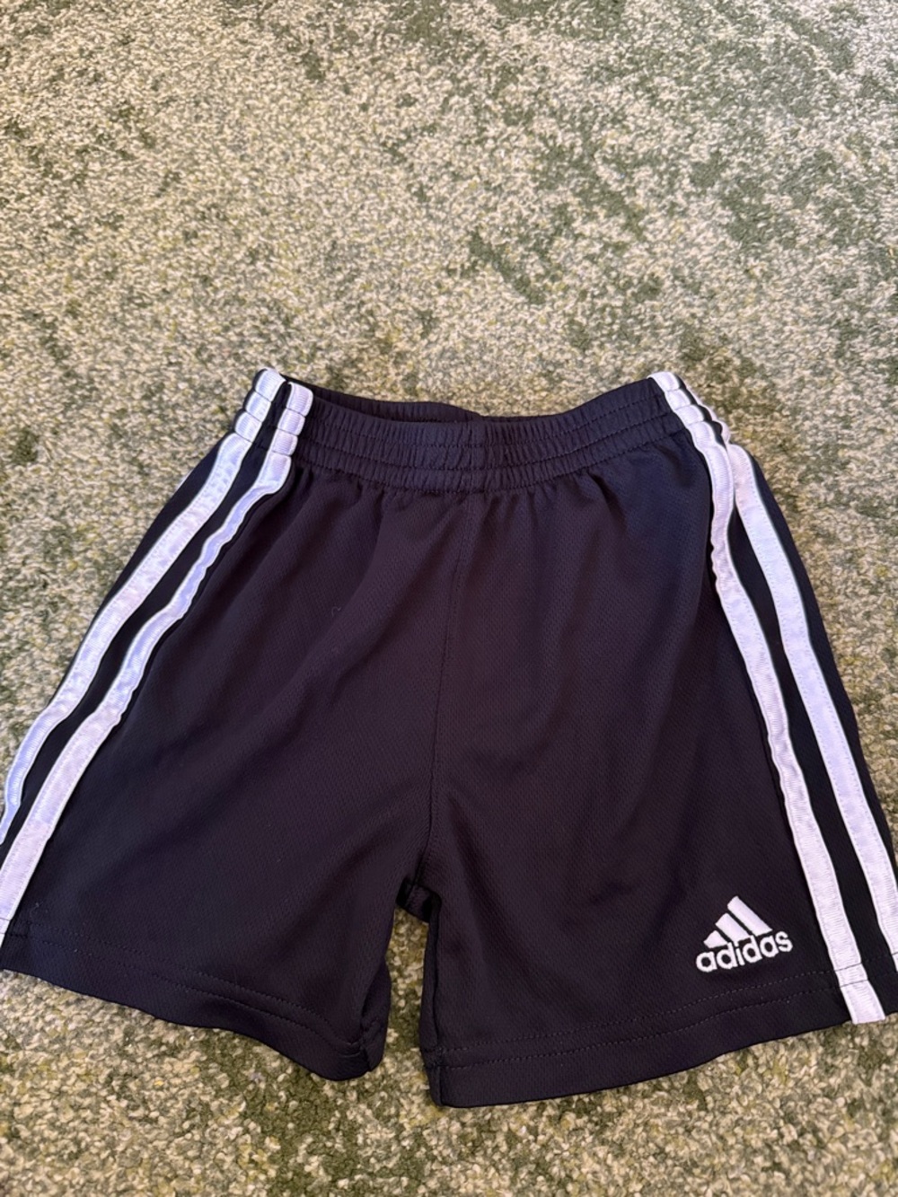 adidas Black Shorts with White Triple Stripes 3T